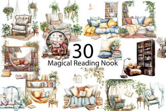 Download Magical Reading Nook Sublimation    - Reading nook Collection