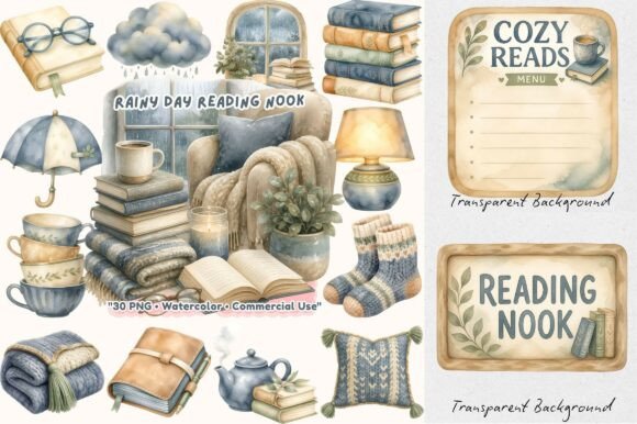 Download Coquette Rainy Day Reading Nook Clipart - Reading nook Collection