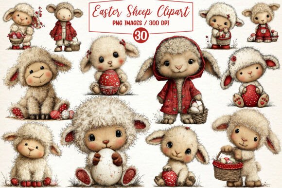 Download Whimsical Easter Sheep Clipart Png - Easter sheep clipart Collection