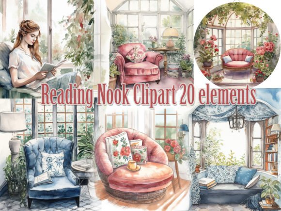 Download Reading Clipart,Reading Nook Png,Cozy - Reading nook Collection