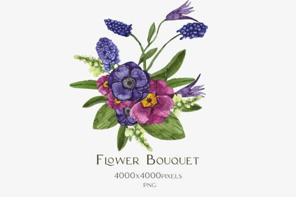 Download Watercolor Bouquet of Spring Flowers - Premium Resources