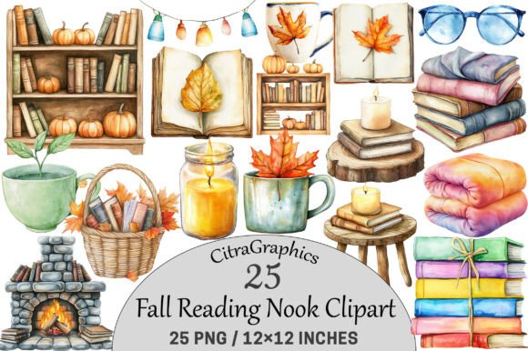 Download Fall Reading Nook Clipart. - Reading nook Collection