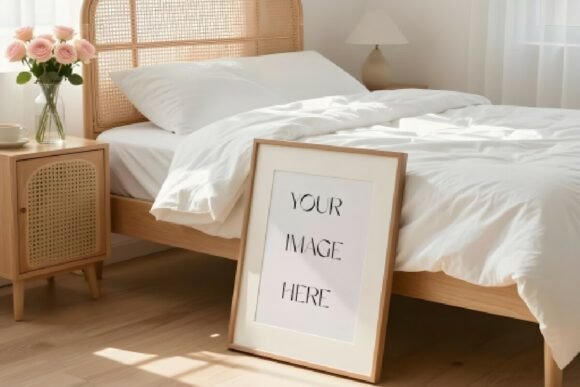 Download Boho Bedroom Frame Mockup - Premium Bundle